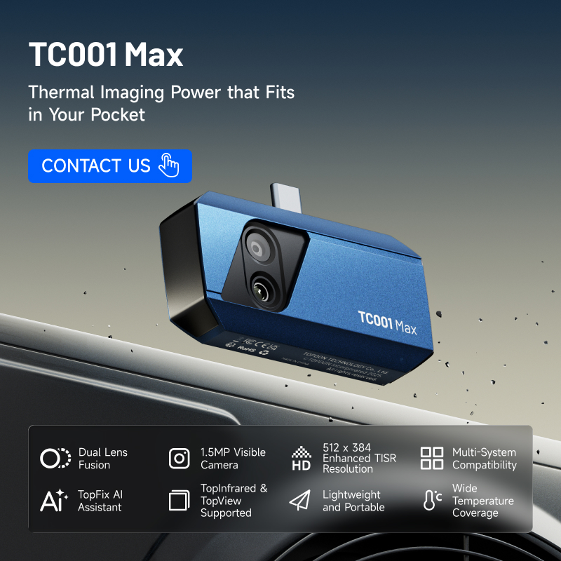 Topdon Tc001 Thermal Camera - TOPDON TC001 Max Mini Mobilna Kamera