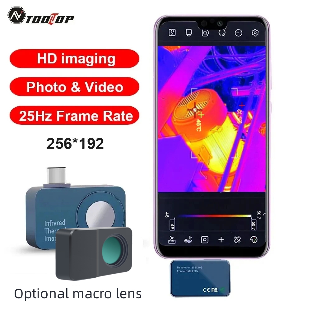 TOOLTOP T7 256*192 Android Typ – Infiray P2 Pro Macro Lens recenzja i cena